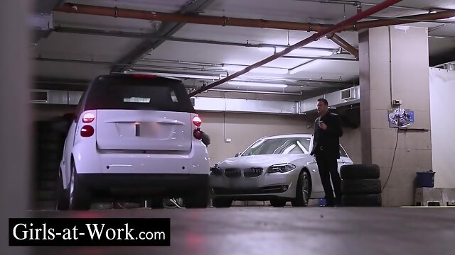 The Sexy Business Woman Has Sex In A Parking