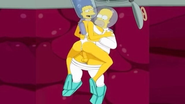 The Simpsons - Marge and Homer fuck under the sea