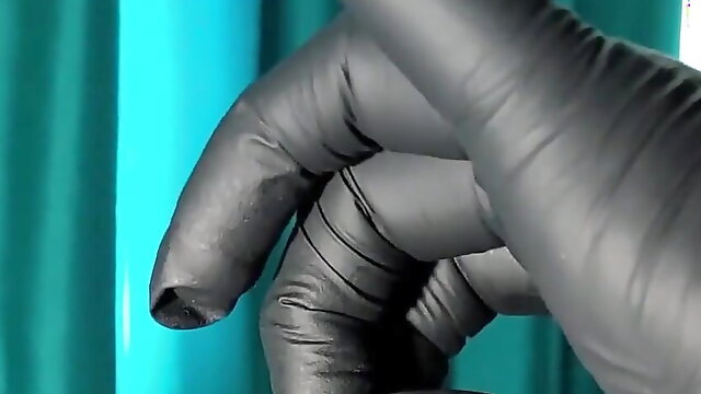Post Orgasm Handjob, Latex Gloves, Dominatrix Gloves, Urethra