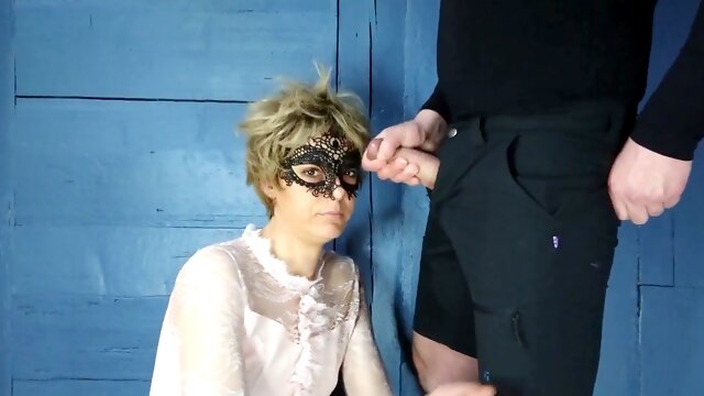 Cougar Blowjob Facial Cumshot Cock stroking handjob
