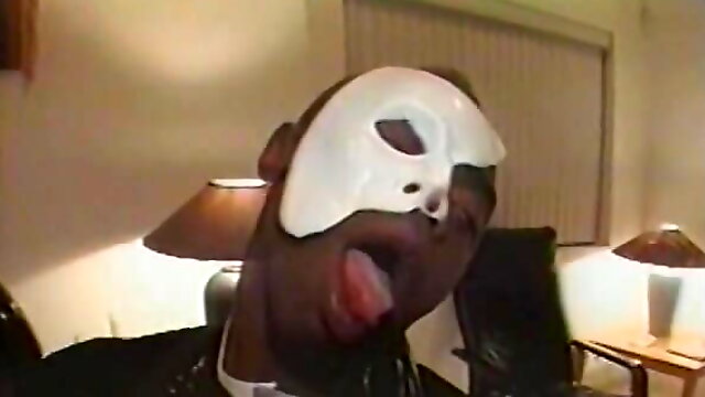 Classy bitch gets her pussy fucked hardcore by a masked black stud