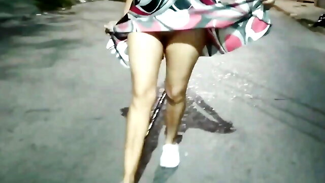 Exposed In Public, Exposed Walk, Panty Flash