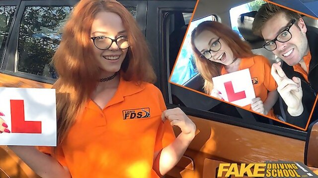 Driving Instructor, Fakedrivingschool Creampie