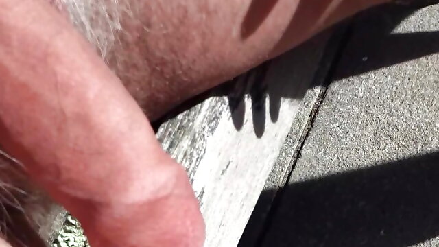 Gay Wanking Outdoors