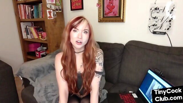 SPH, solo girl with colorful hair, talks dirty about small dicks.