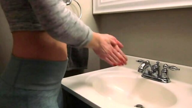 NSFW Wash Your Hands Quarantine Bathroom Quickie