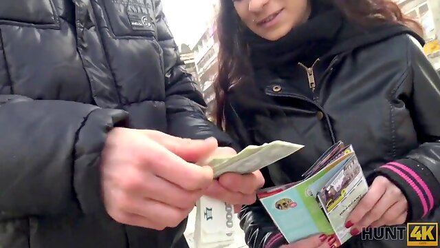 Czech teen gets paid for sex in Prague - Hunter fucks her for cash!