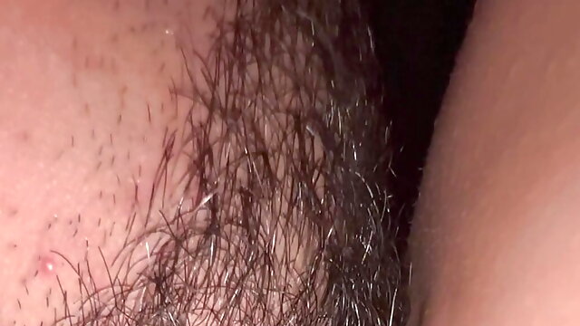 Amateur wife's drooling pussy and I eat all the drool. Fucked her wet hairy cunt and it drips the pussy juices over my dick