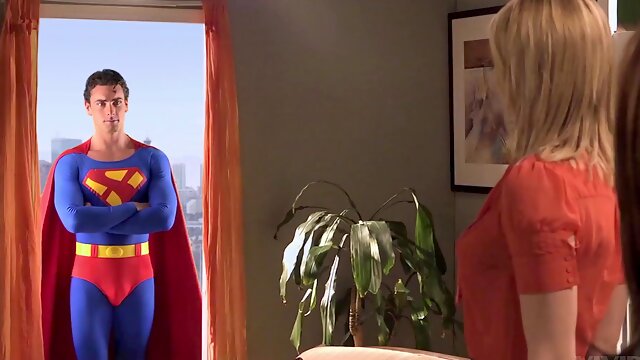 Supermans cock makes earth MILFs go crazy and crave his cumshot