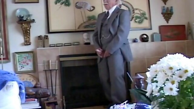 Gay old mature grandpa sucking the other grandpas cock 3