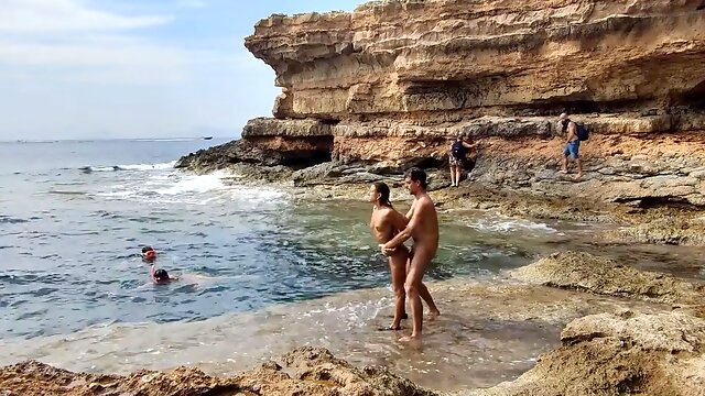 Naked In Public, Nudist Sex, Magia Rosa, Beach
