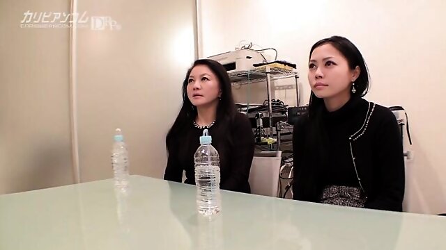 Threesome sex with admirable fancy bit from Caribbeancom