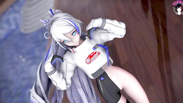 Kiana in racing suit - Sexy Dancing (3D HENTAI)