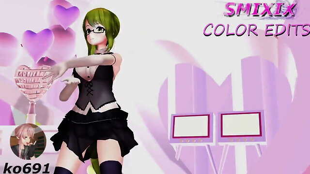Kagura Suzu Hentai Undress Dance Virtual Youtuber Glasses Girl Nude Ponytail - Blonde Hair Color Edit Smixix