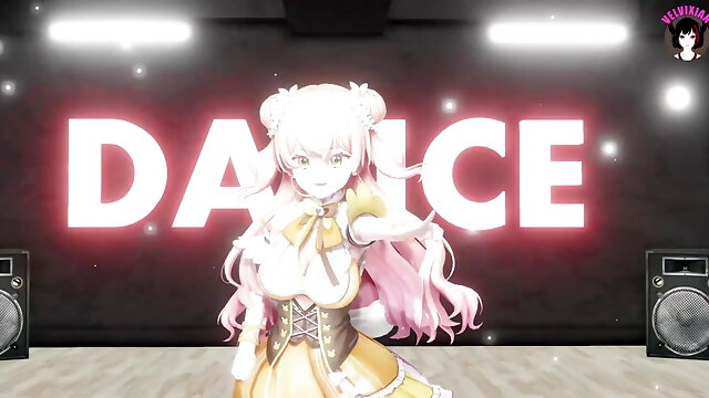 Cute Teen Dancing In Pink Dress (3D Hentai)