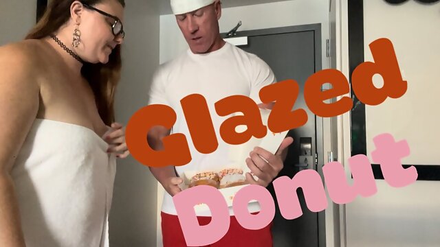 Ashley gets her own glazed Donut!