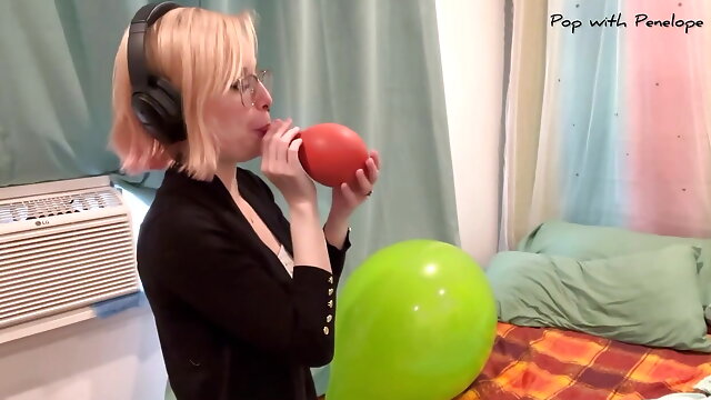 Blowing up Three 17'' Tuftex Balloons then Lighter Popping them! 