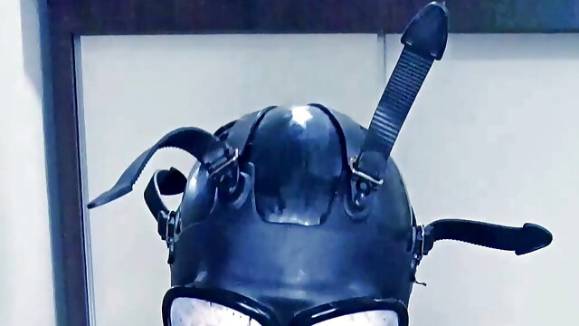 Latex Mask, Femdom Breathplay, Gloves Femdom, Gas Mask, Latex Mature