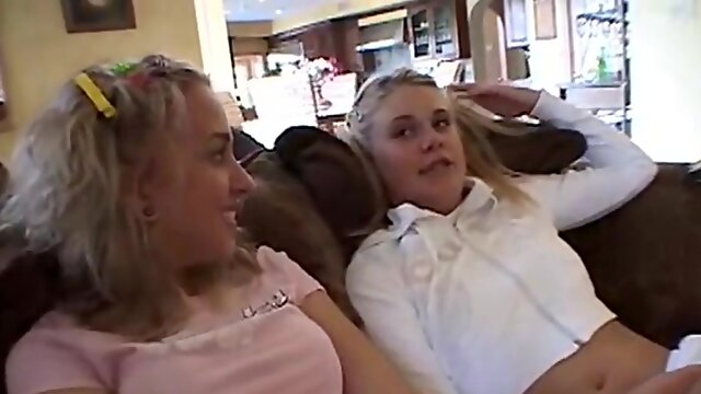 Stripteasing teen babes show off their bodies