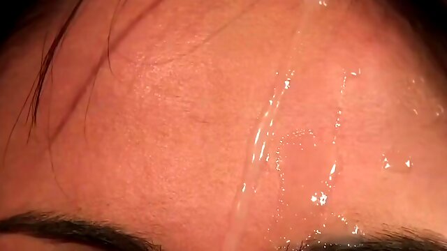 Frisky Hottie Gets Cum Load On Her Face Eating All The