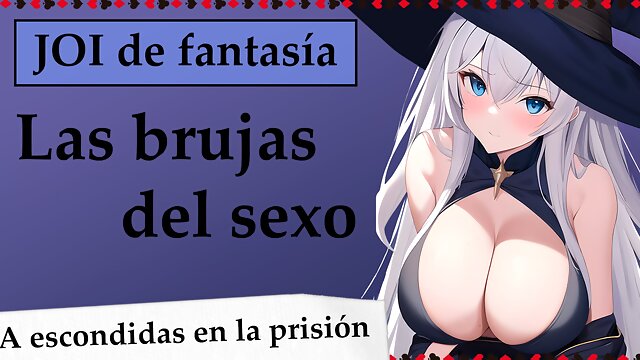 Spanish fantasy audio JOI with witches in prison. Are you ready to cum?