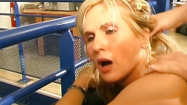 Blonde MILF from France fucking in all of her tight holes