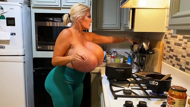 Blonde MILF with Big Boobs Playing Cam Free Porn