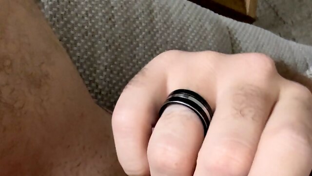 Showing off my cock and balls up close 