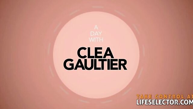 Brunette video with ravishing Clea Gaultier from Life Selector