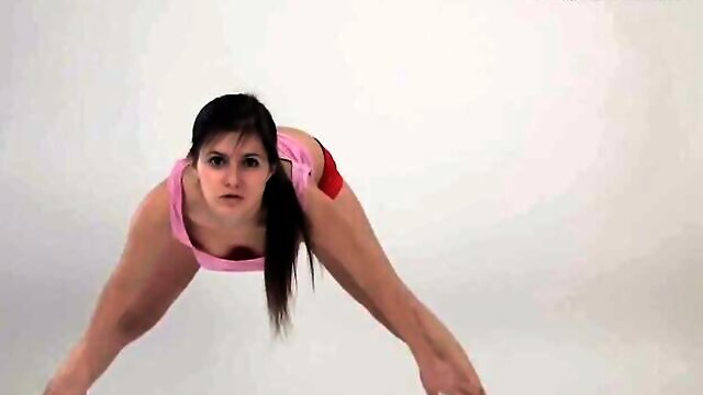 Sensual chippies fit gymnast dirt