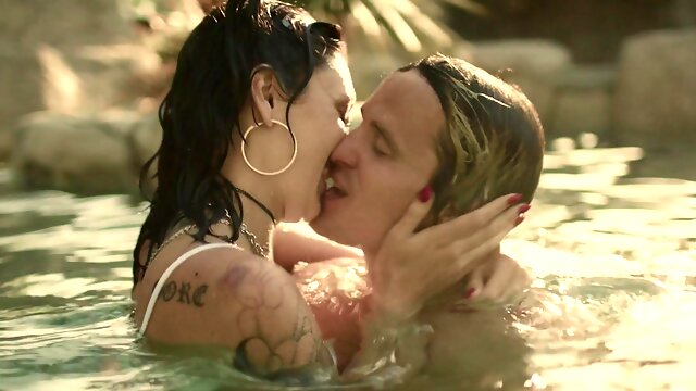 Lucky man fucks wet pussy of Charlotte Sins in the pool. HD