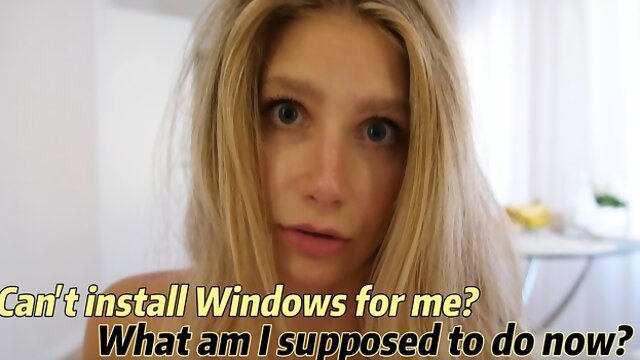 My husband left, I had to help my neighbor with Windows