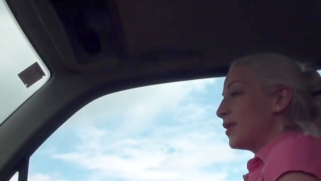 Blonde Babe Brooke Gets A Free Ride And Fucked Off The