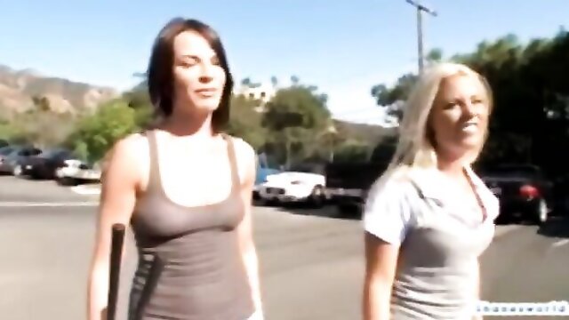 Mystery Casey Parker and Dana DeArmonds dildo scene