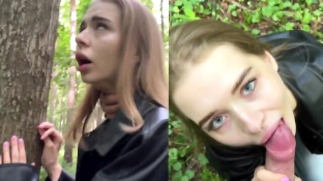 RISKY PUBLIC SEX in the forest with Californiababe