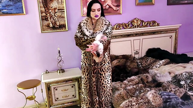 Trying on New Fur Coats and Fucking with a Man
