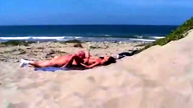 Brunette Beach Lover Sucks Rides And Gets Drilled By Bald Guy