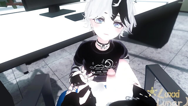 Femboy Vr, Under Desk, Pov Trap Hentai