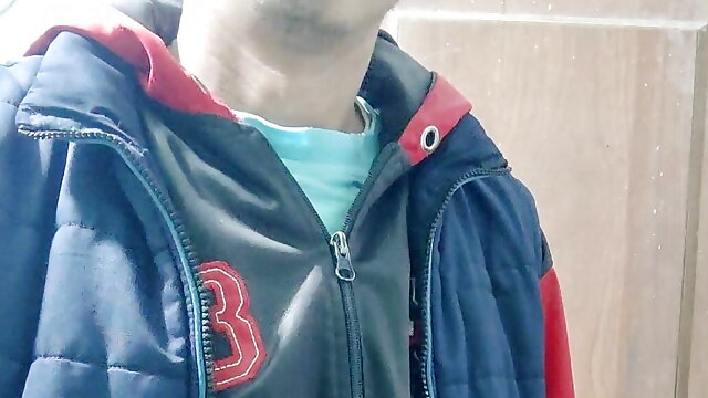 YOUNG GUY TAKES OUT HIS COCK AND MASTURBATE IT RICHLY 