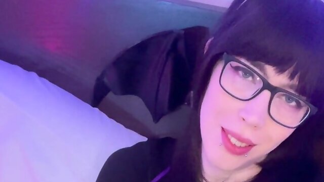 Glasses Masturbation, Femboy Cosplay, Gamers, Goth