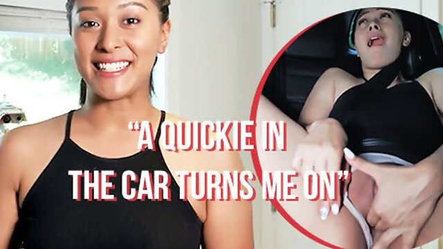 Ersties - Hot Babe Risks Getting Caught To Masturbate In a Car
