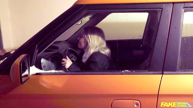 Reality Hardcore at Driving School - Big Dick Stretches Big Tits Blonde Kristy Waterfall