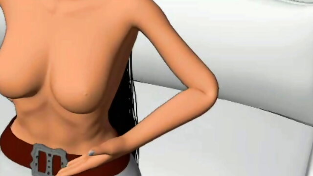 3D animated lesbian porn fantasy magic boobs worship cartoon