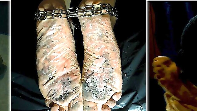 Anal humiliation, Foot Torture, Cleaning Feet, Real BDSM slave 247, SlaveK001