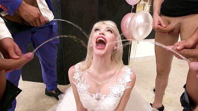 Slammed brides Goes Wet with TAP, Izzy Wilde 7on1 ATM DAP, Wrecked Ass, ButtRose, Pee Drink, Shower, Cum in Mouth, Swallow BTG116 - PissVids