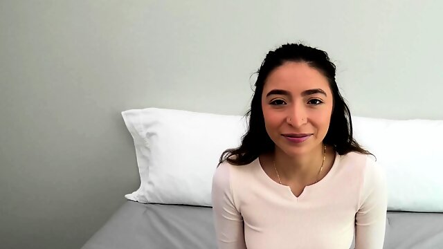 This super petite 4 foot 9 85lb teen sucks and fucks