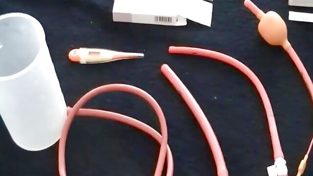 Amateur Enema, Anal Insertion, Enema Farting, Suppository, Laxative