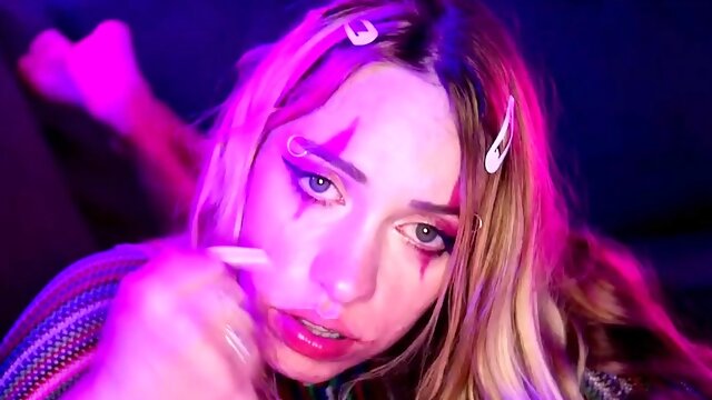 Freaky teen providing fantastic blowjob service in POV