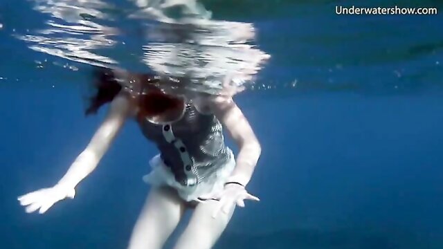 Attractive sweet one - solo female trailer - Underwater Show