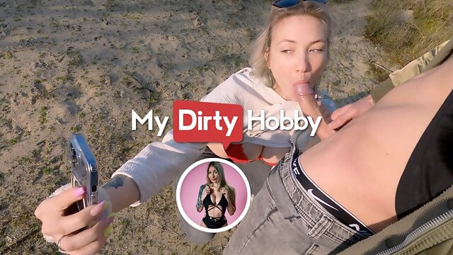 MyDirtyHobby - Blonde wife fucked oautdoors